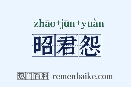 昭君怨是什么意思的图片